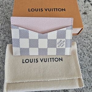 Louis Vuitton Pink and White Card Holder New Box And Dust Bag Incl.